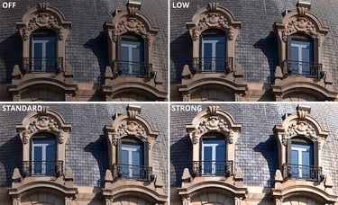 Sự khác biệt giữa các chế độ Auto Lighting Optimizer