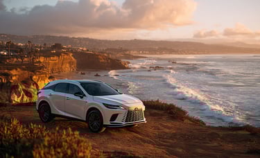 Lexus RX on Sunset Cliffs — San Diego lease example