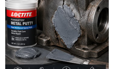 Loctite metal putty for repair and rebuilding
