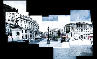 A joiner image of the Bank of England