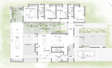 Plano de una casa en Diseño_Anteproyecto_Arquitectura con sentido