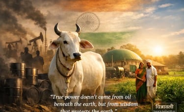 आत्मनिर्भर भारत और पर्यावरण संरक्षण का प्रतीक – गोबर गैस बनाम तेल आधारित ऊर्जा व्यवस्था