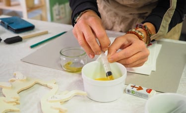 atelier initiation cyanotype grenoble avec Atie Lazuli