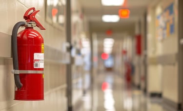 Red Fire Extinguisher