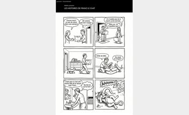 Les histoires de Franz le Chat (épisode 1) : l'IA ne parvient pas à adhérer à mes dessins