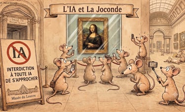 L'IA et La Joconde : les images que vous avez créé avec l'IA sont-elles des oeuvres d'art ?