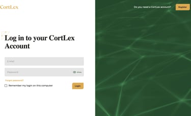 Digitales Knotennetzwerk – symbolisiert Fachwissen&Recht von Cortlex
