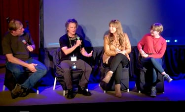 Image of Alan Fraser with Todd Long, Natalia Noriega, and Sophie Rhiannon Long