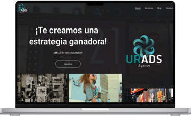 a laptop screen shot of a website page with a website pager