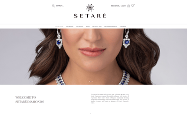 Website content and creative direction for Setare Diamonds’ online presence.