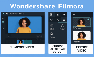 Get Wondershare Filmora Video Editor - AI Cut Out Feature without Green Screen