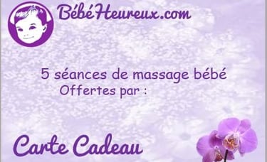 carte cadeau bébé heureux