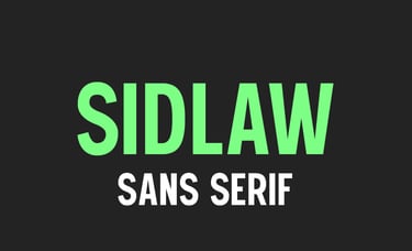 Sidlaw title card learn more about this typeface by Lobotype.