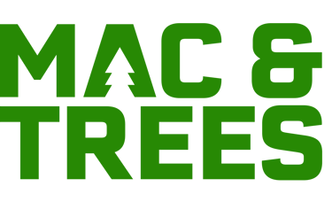 Green logo that says Mac & Trees