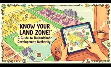 how to check land use zone in bulandshahr development authority