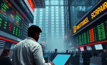 Stock market crash : Sensex tumbles  1200 points