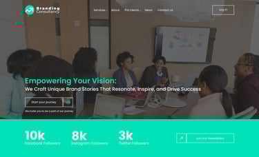 A consultation firm homepage ui design
