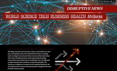 a website page with a picture of a network of connected lines and dots