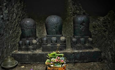 Inside Goa Gajah Temple