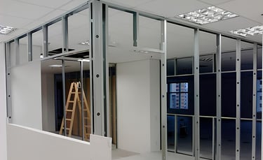 imagem de uma construção em drywall