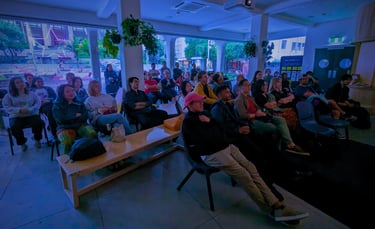 Over 50 attendees at an Auckland International Film Club screening event in Auckland CBD
