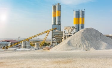 Anlage aus der Baustoffindustrie
