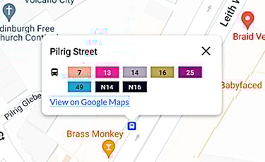bus map edinburgh