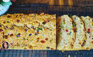 Eggless classic coconut sweetbread