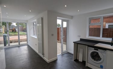 Bathroom renovation in Pershore with tiled walk-in shower