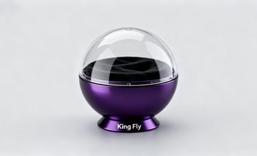 Futuristic purple dome cosmetic case, the "Observatory" GWP by King Fly.