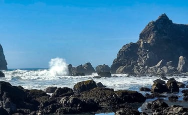 CA Coast - Beautiful beach scenery at the Wilson Creek Beach in Klamath