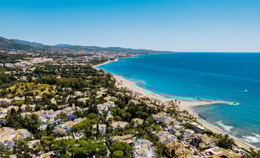 Aerial view of Marbella