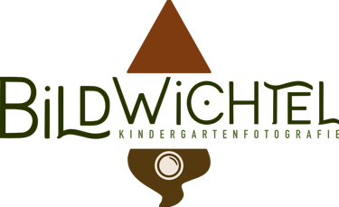 Bildwichtel Kindergartenfotografie Wichtel Logo Hoch Dunkel