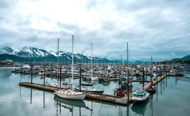 Anchorage, AK - The boat marina at Seward Alaska