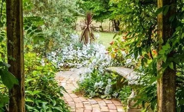 Une allée de jardin 