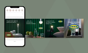 Ikea graphic design social media design carousel victoria bc