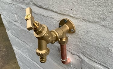 External water tap installation project completed in Pershore
