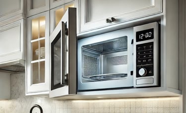 microwave with a range hood