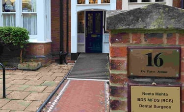 a house with a number of signs on it