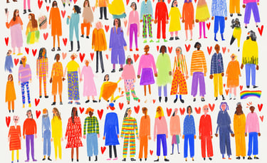 Colourful Inclusivity Artwork of Diverse People