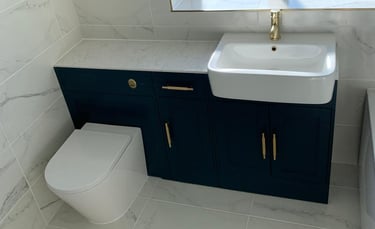 Shower and bath installation completed by AXM Plumbing Services in Pershore