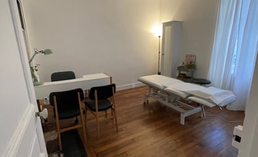 Ostéopathe cabinet Paris 13 - salle de consultation