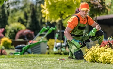 man gardening 
