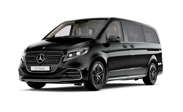 a black mercedes benz V Class