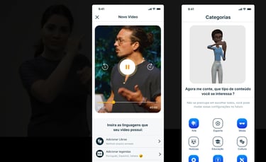Sample of the app, how to upload of a video.