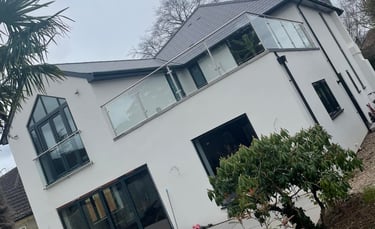 Open-plan living area completed after home renovation in Worcester