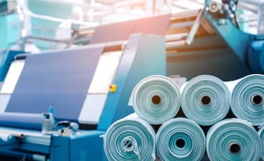 Textilmaschine und Textilrollen