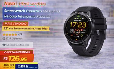 a smart watch with a smart watch on display