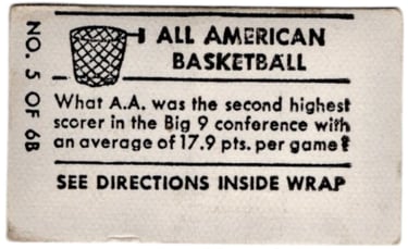 All American Basketball Thrills Topps Basket Ball Cards