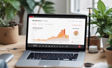 An affiliate marketing blueprint shown on a notebook with notes